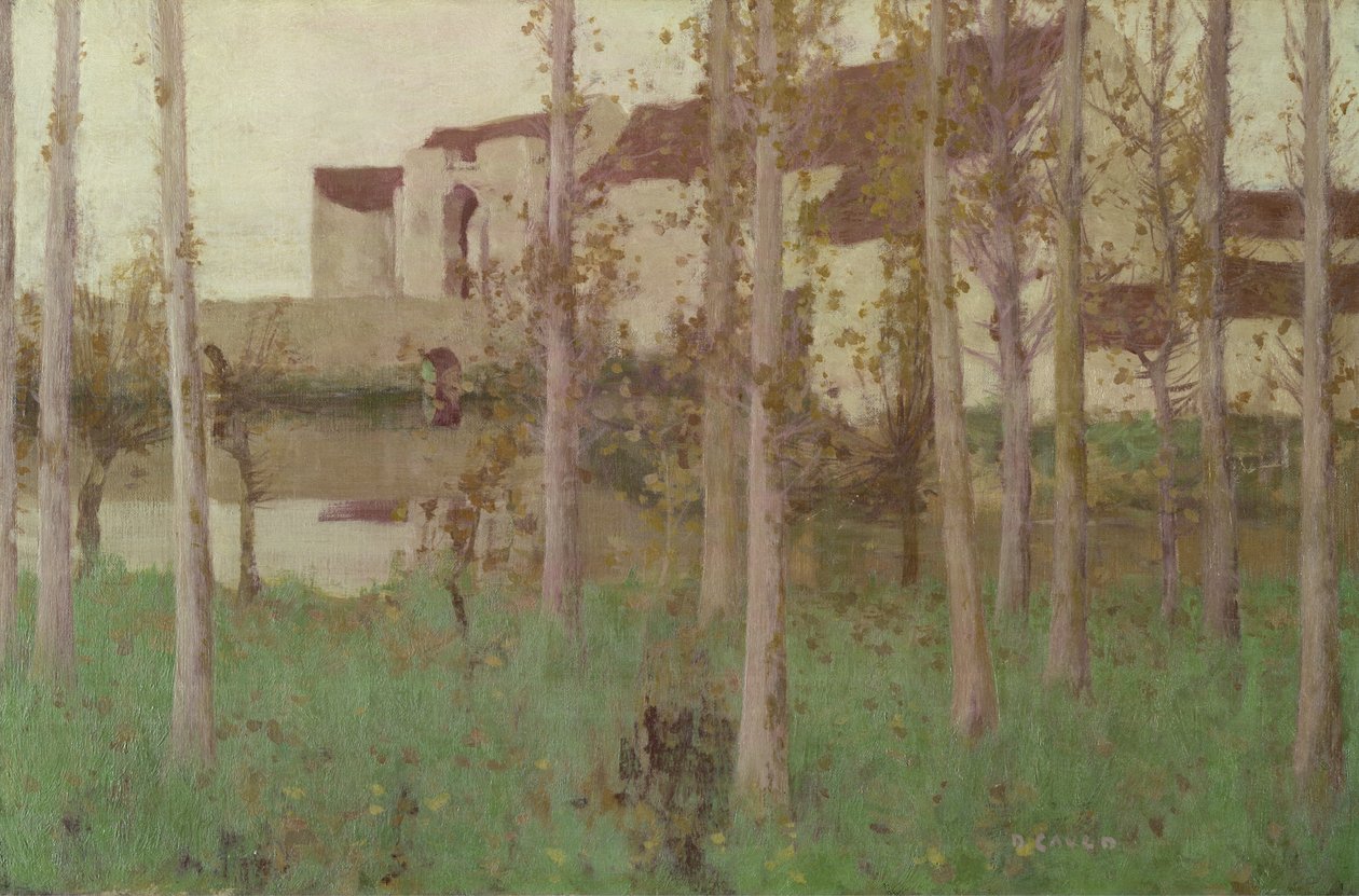 Het spookkasteel, Grez-sur-Loing, 1896 door David Gauld