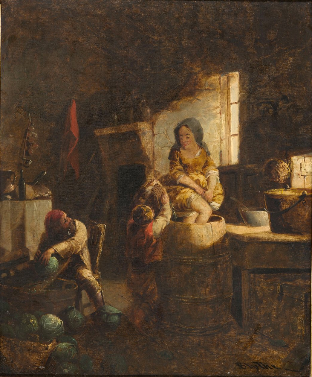 Koolmaken, ca. 1859 door David Gilmour Blythe