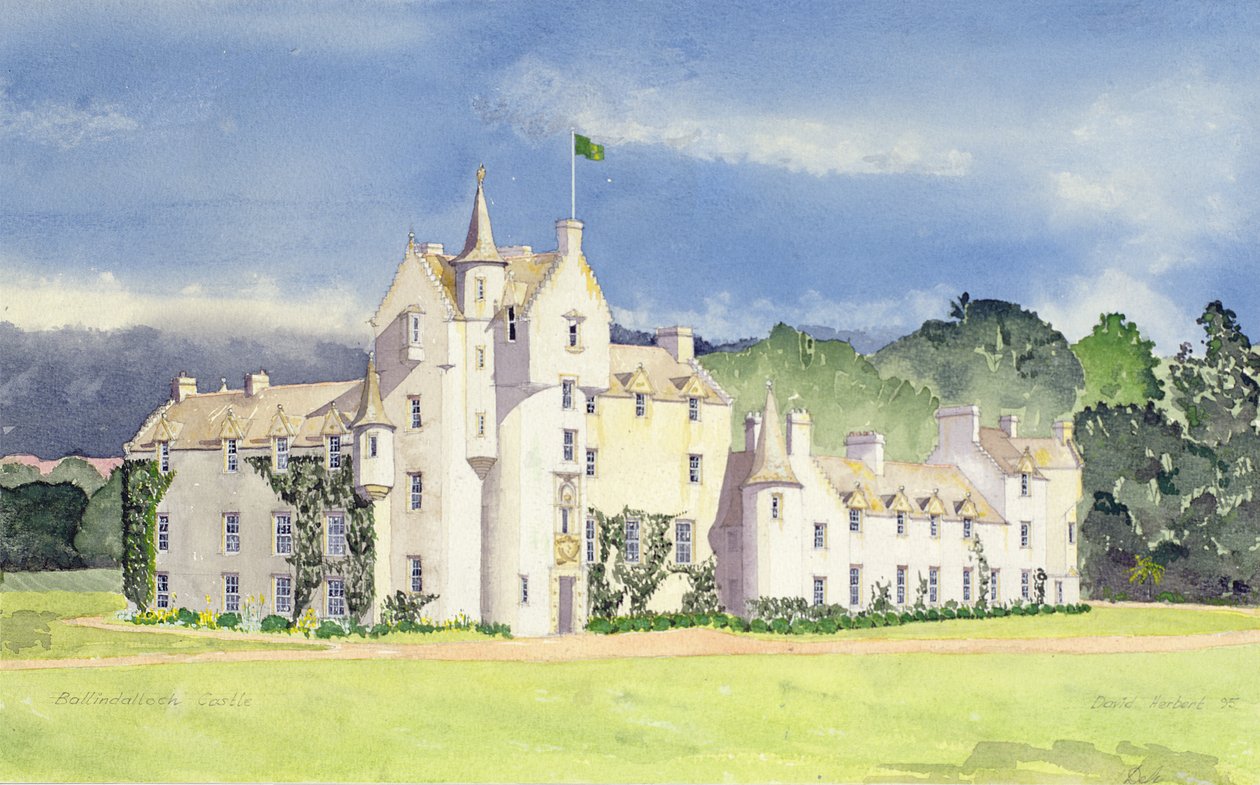 Ballindalloch Kasteel door David Herbert