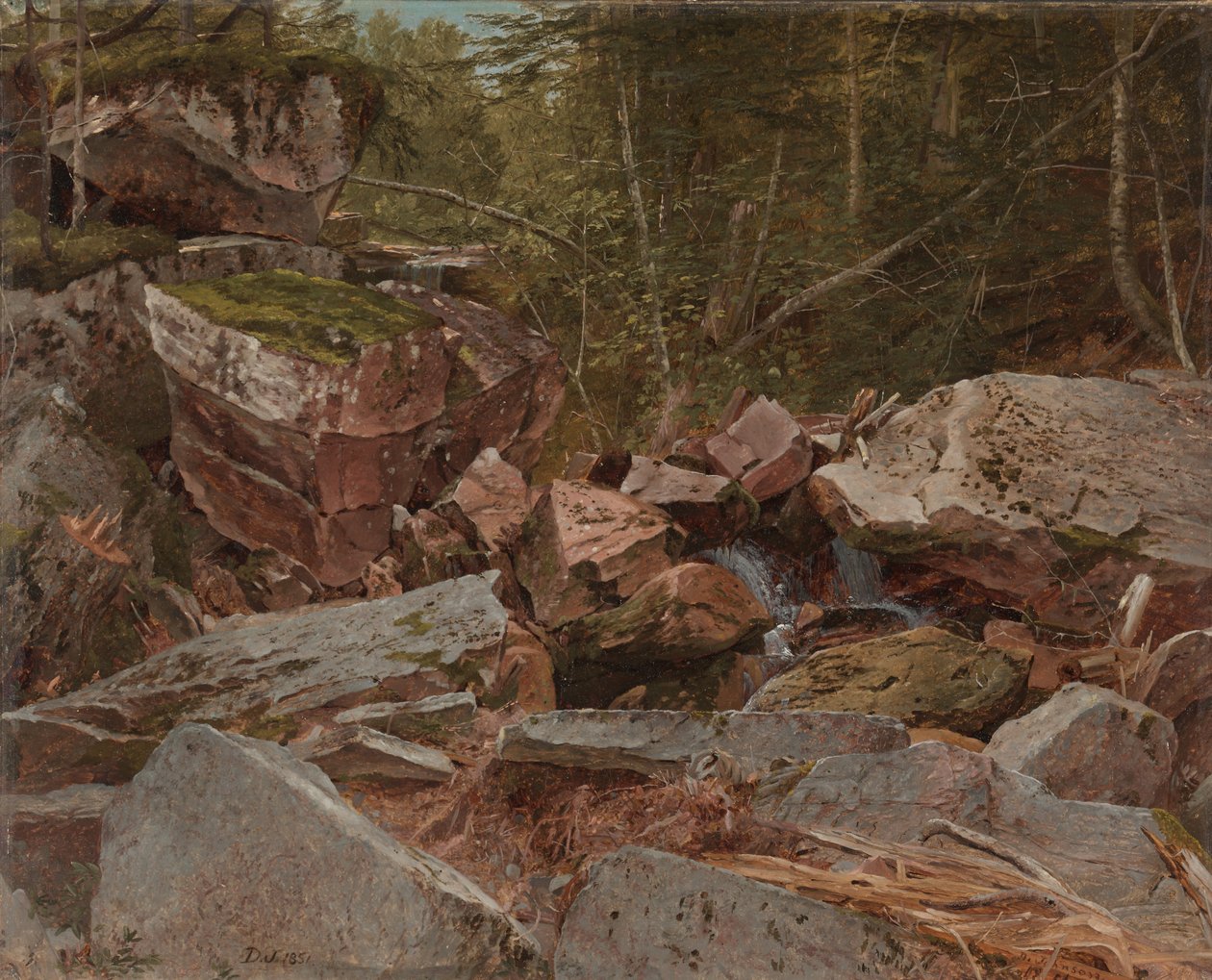 Studie, North Conway, New Hampshire, 1851 door David Johnson