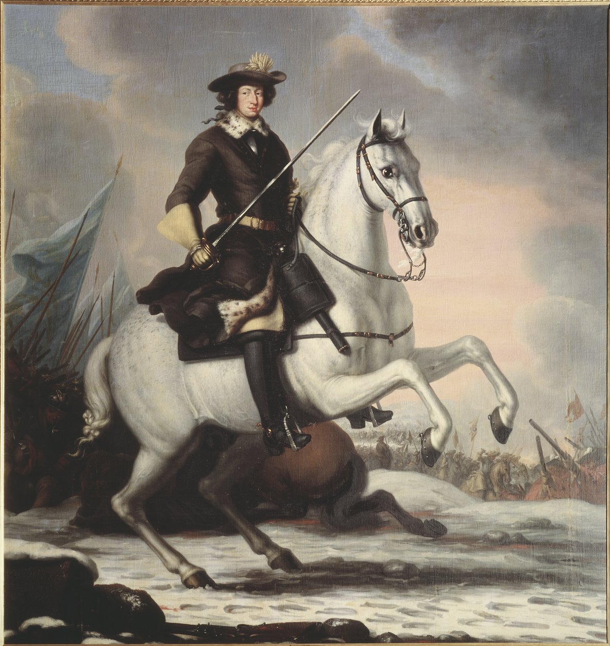 Koning Karel XI, 1676 door David Klöcker Ehrenstrahl