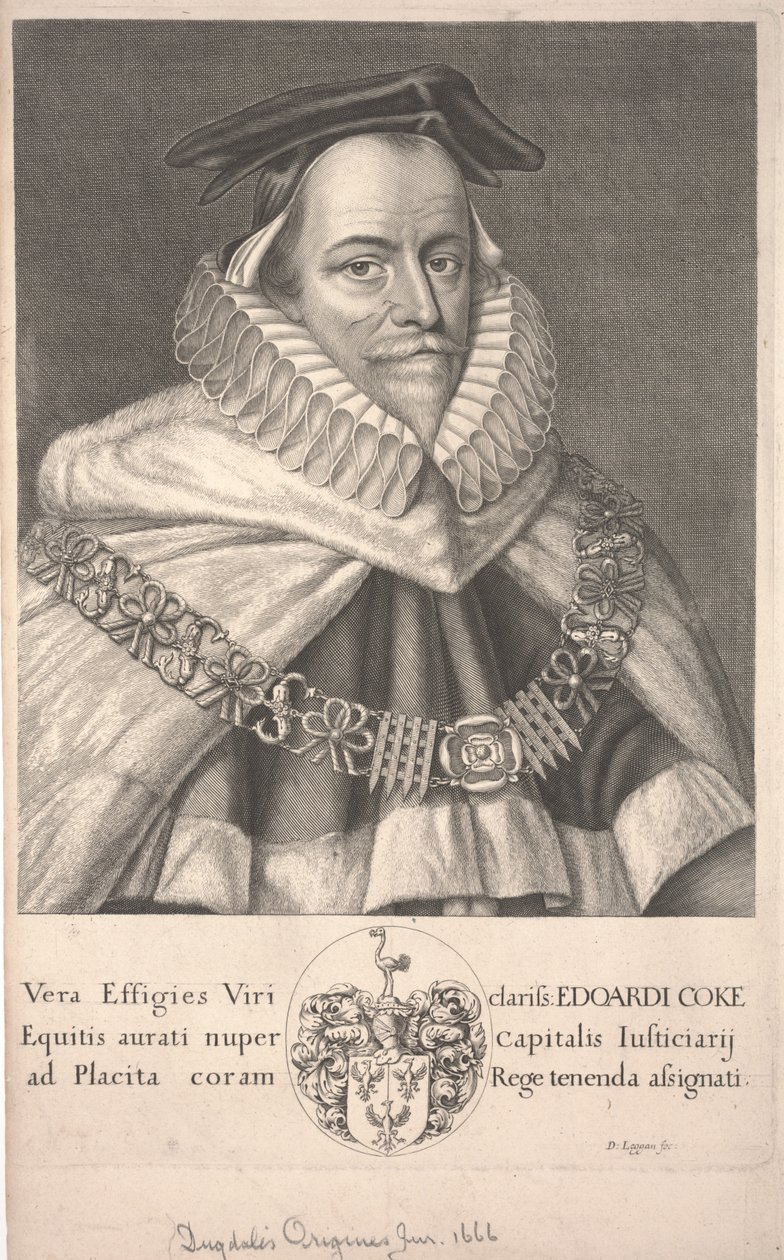 Edward Coke door David Loggan