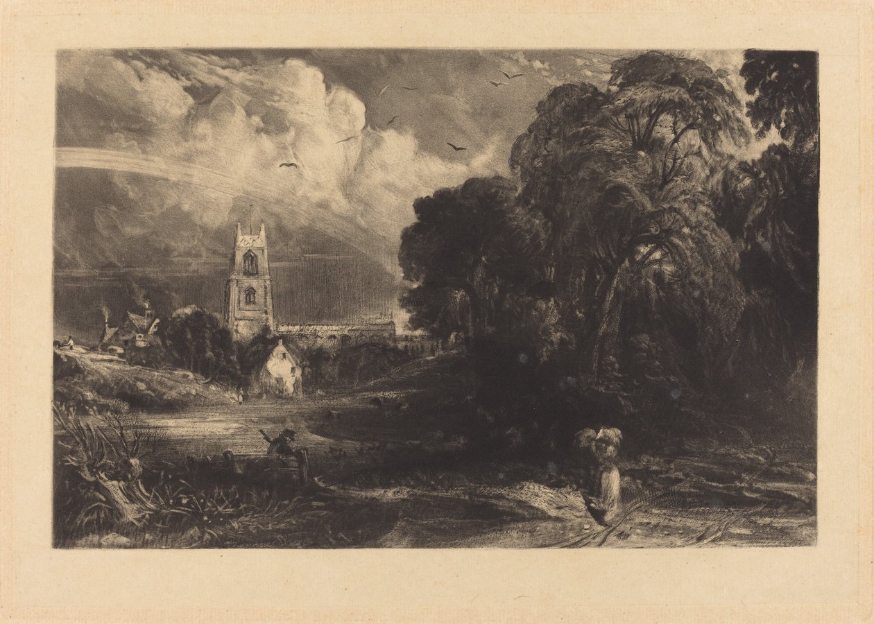 Stoke-by-Neyland door David Lucas after John Constable