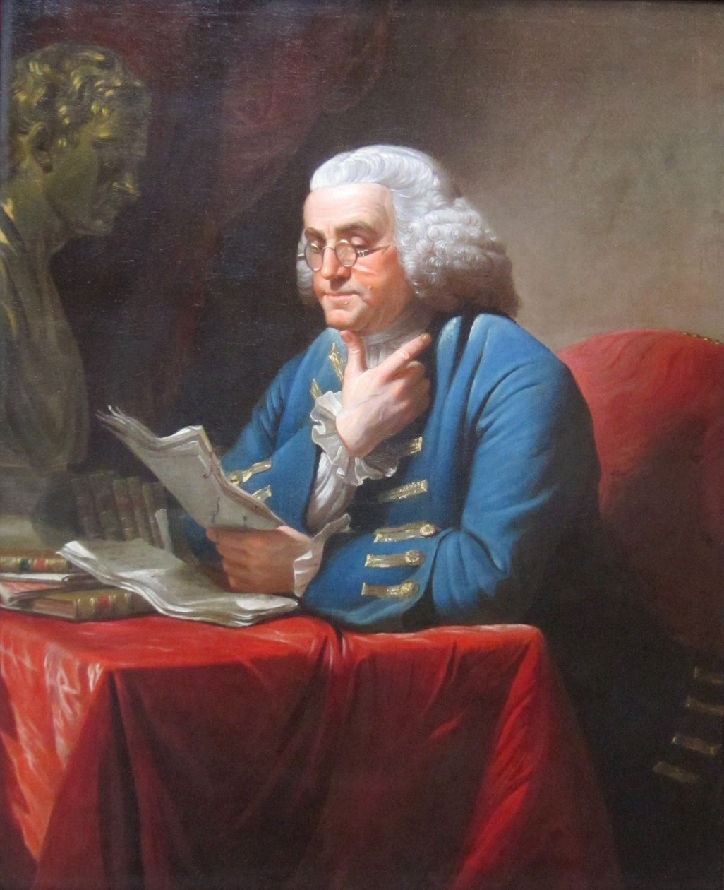Benjamin Franklin door David Martin