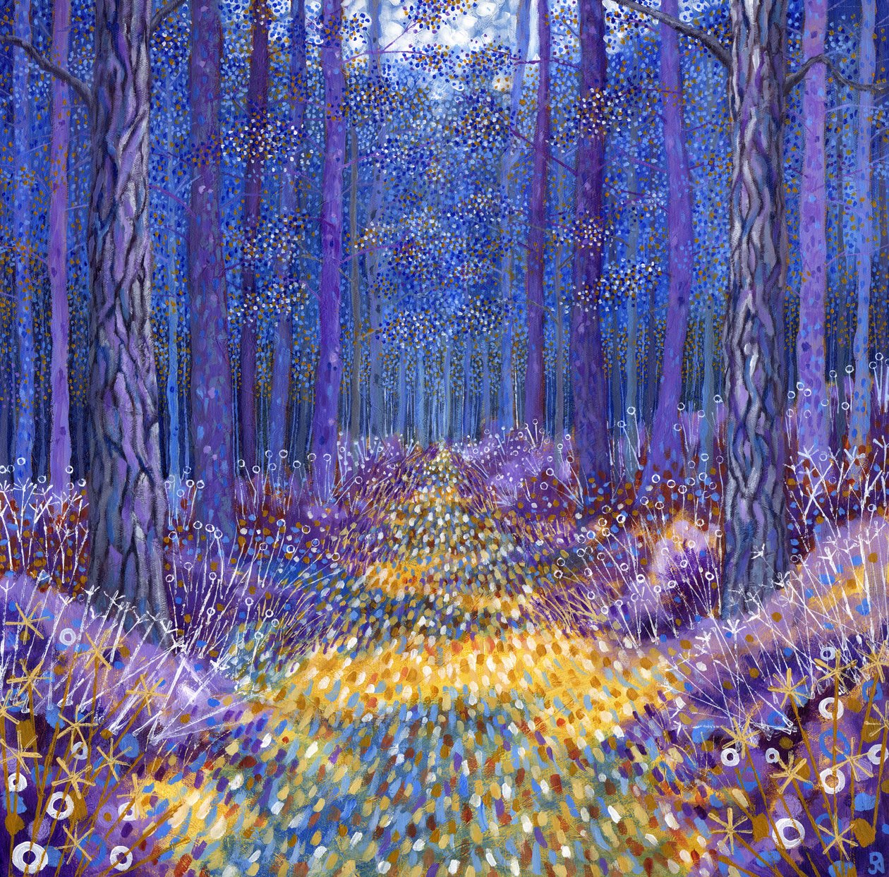 Blauw bos 2, 2012 door David Newton