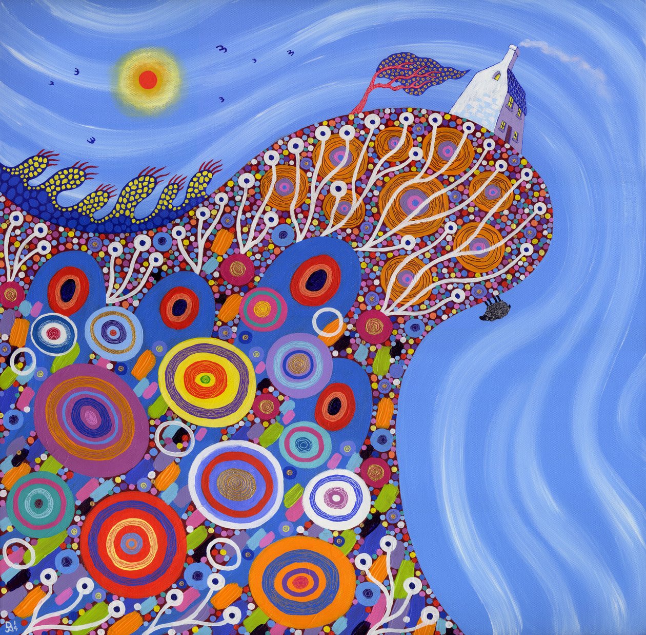 Het zeer precaire schaap, 2014 door David Newton