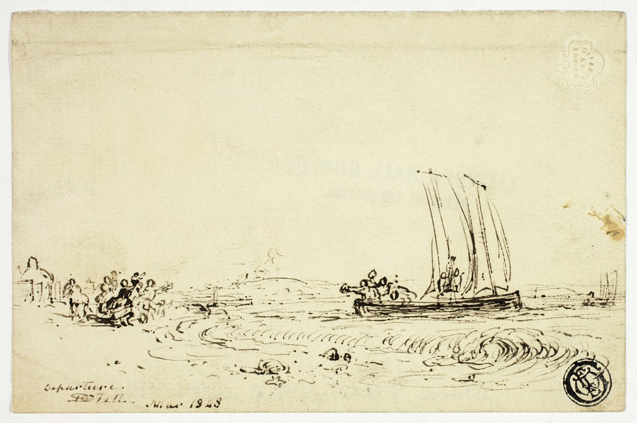 Vertrek door David Octavius Hill