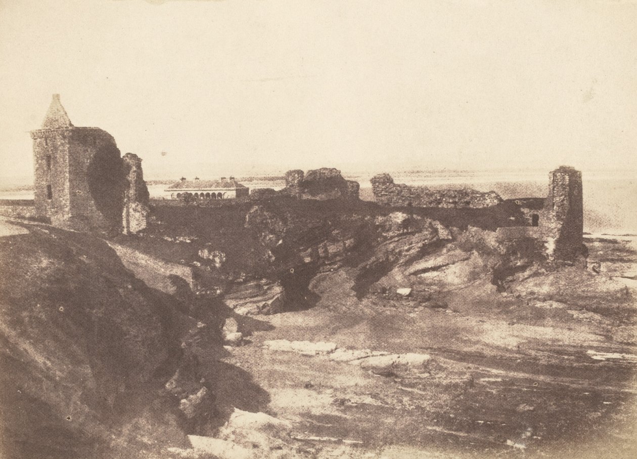 Het kasteel, St Andrews,1843-1847 (foto) door David Octavius Hill