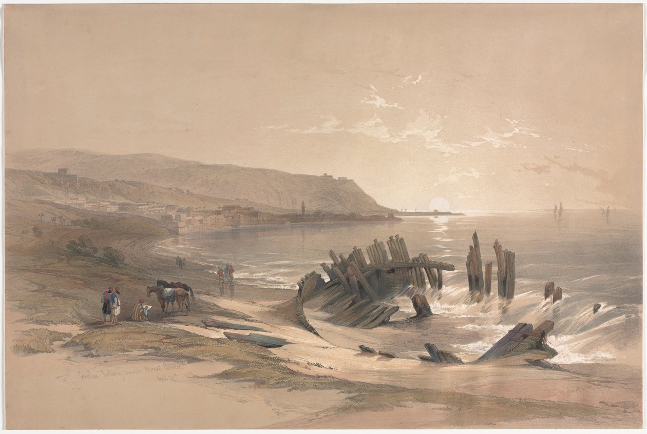 Caiaphas Kijkend naar de Berg Karmel, 1839 door David Roberts