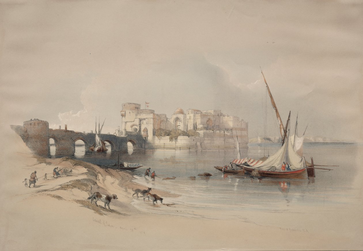 Citadel van Sidon door David Roberts