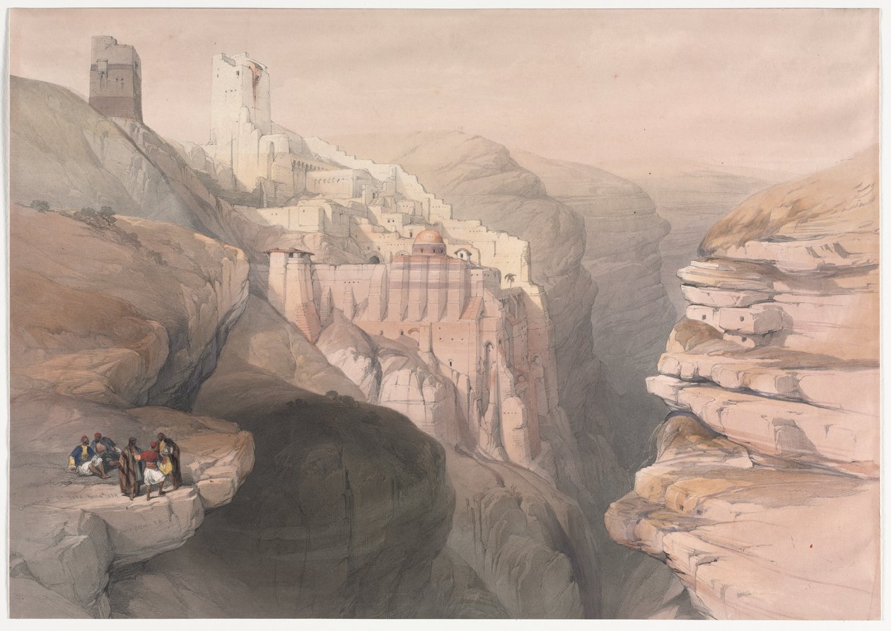 Klooster van St. Saba door David Roberts