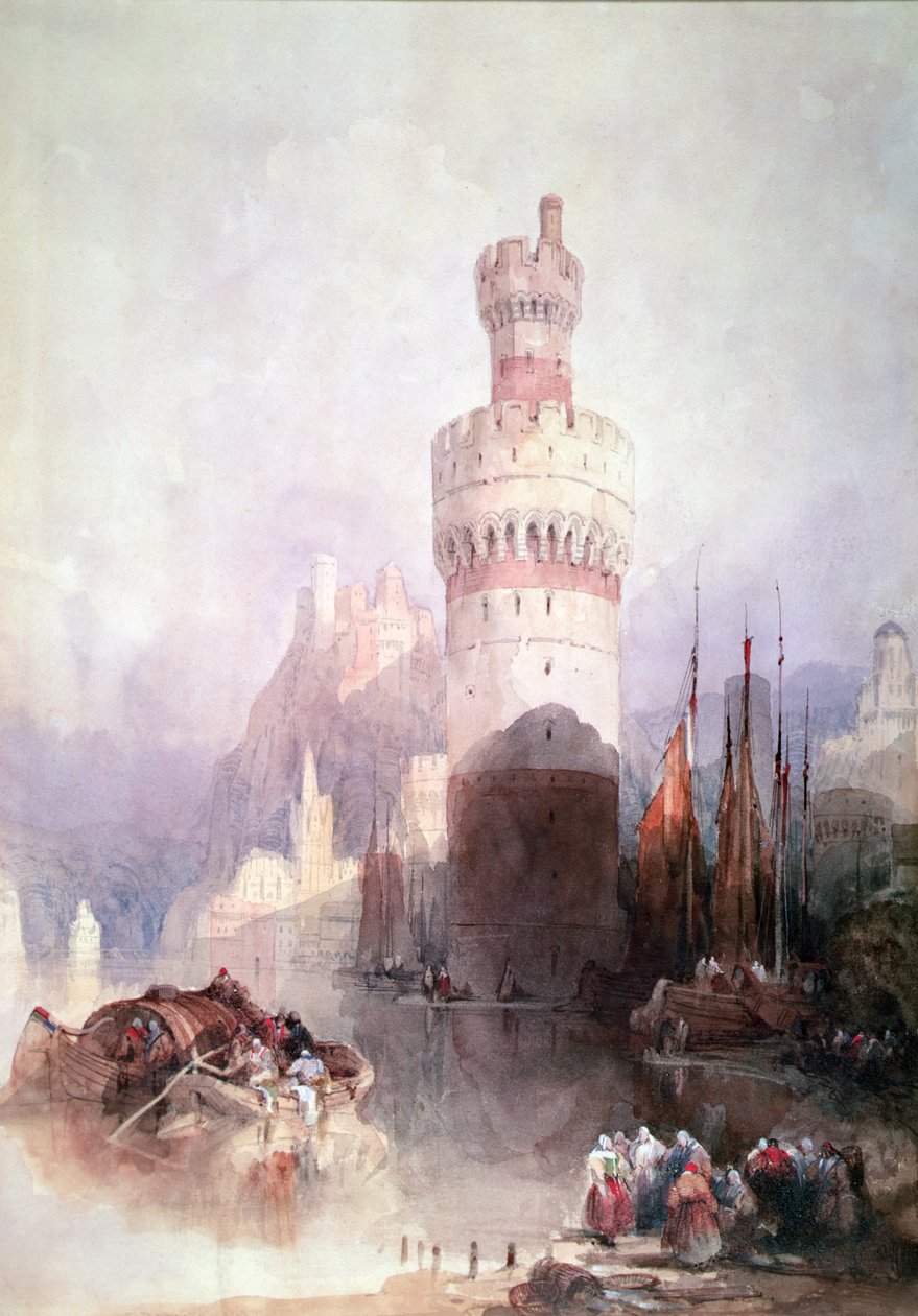 Oberwesel door David Roberts
