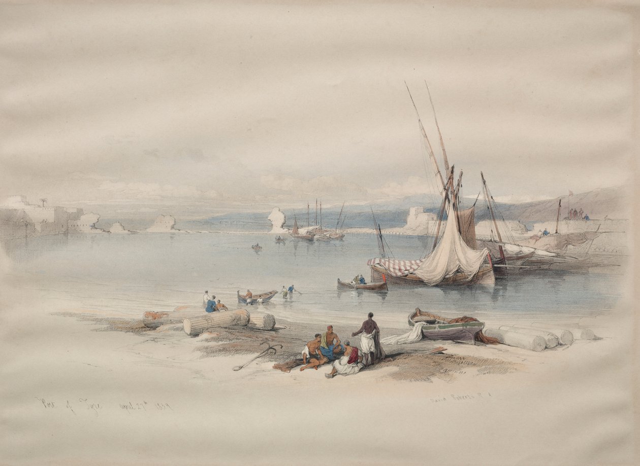 Haven van Tyrus door David Roberts