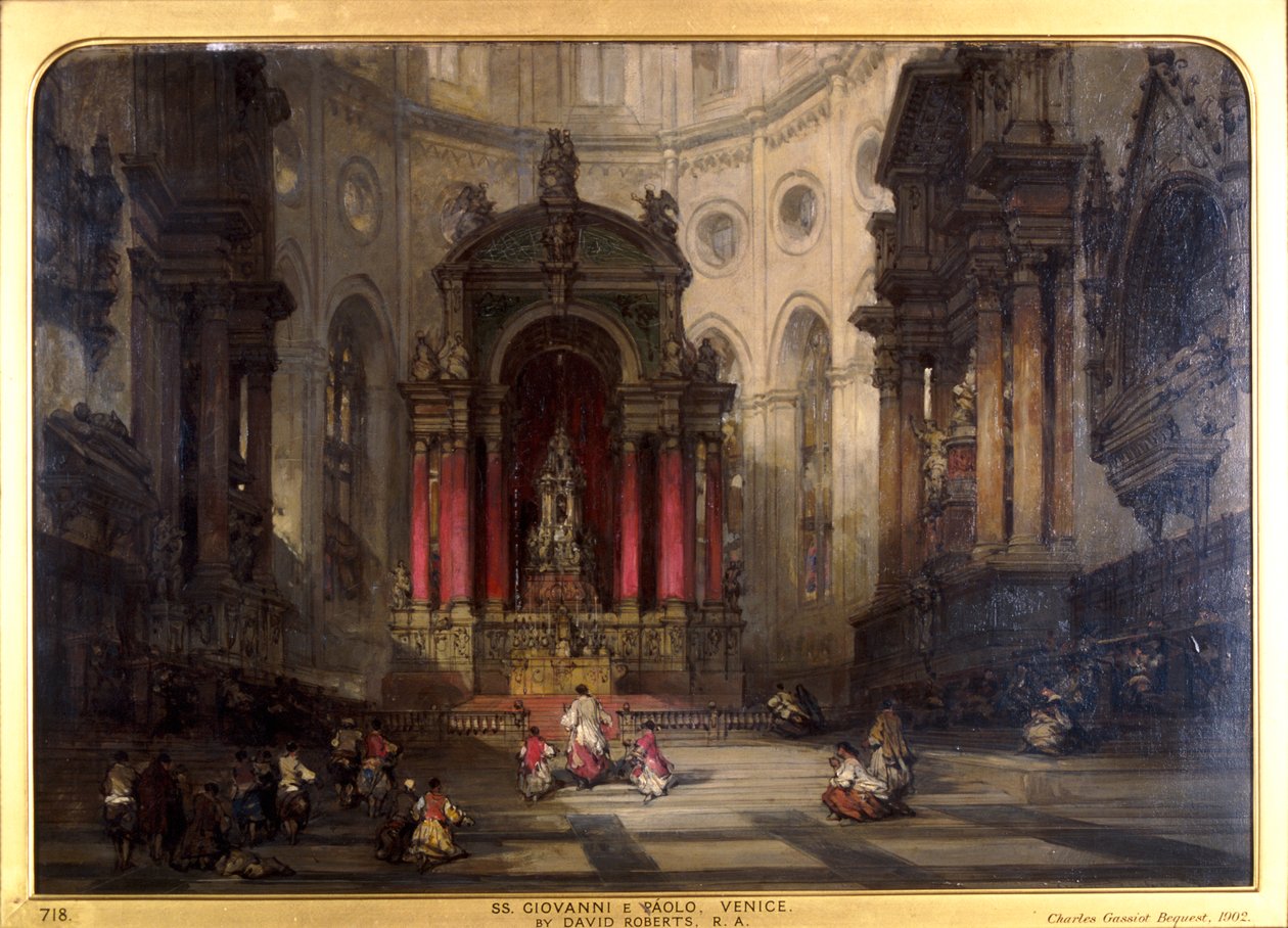SS Giovanni e Paolo, Venetië door David Roberts