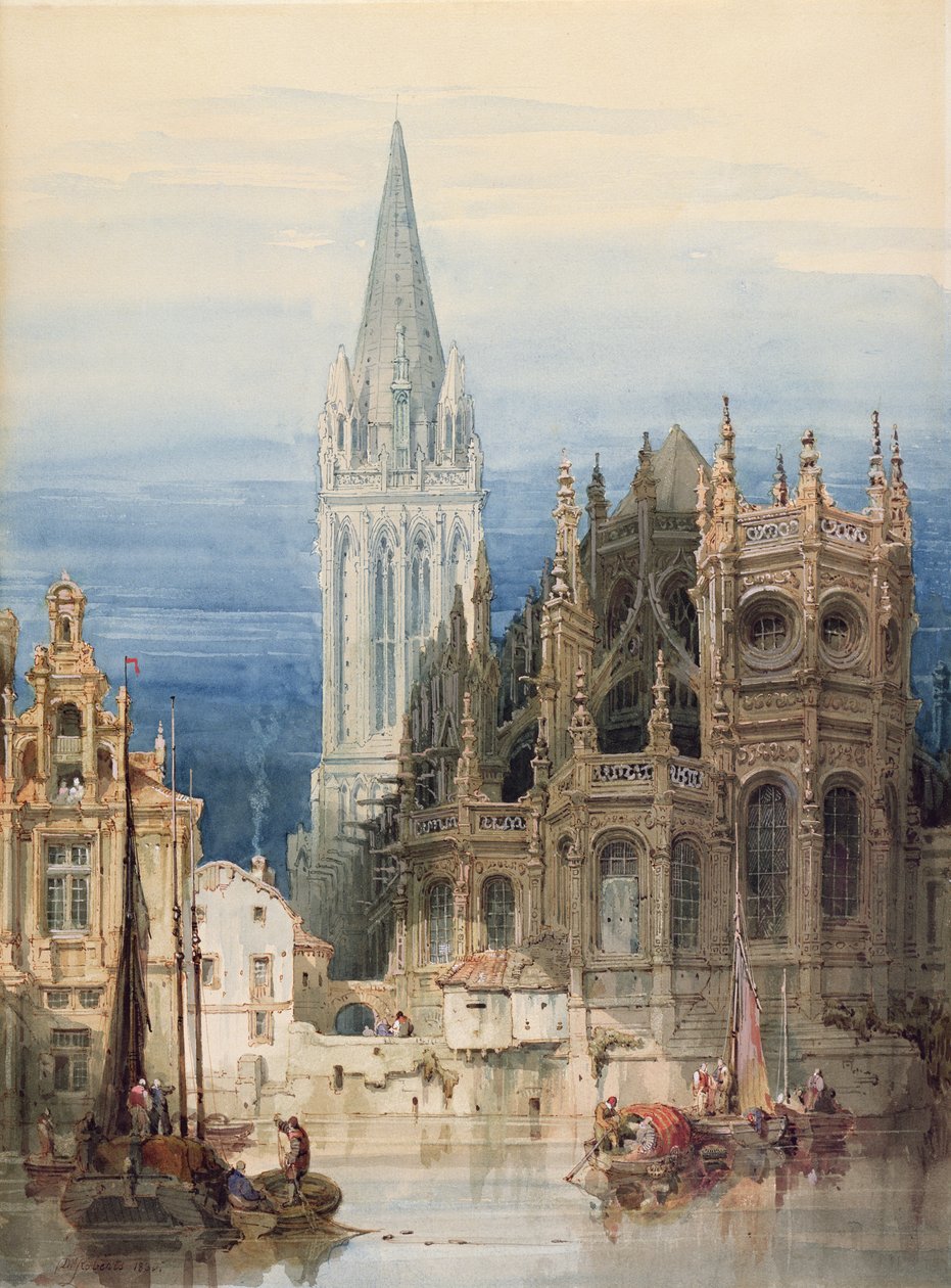 St. Pierre, Caen door David Roberts