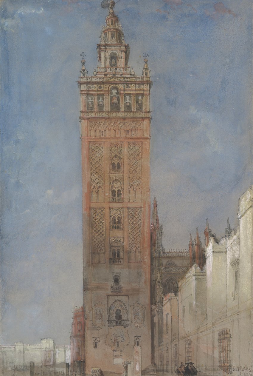 De Giralda, Sevilla door David Roberts