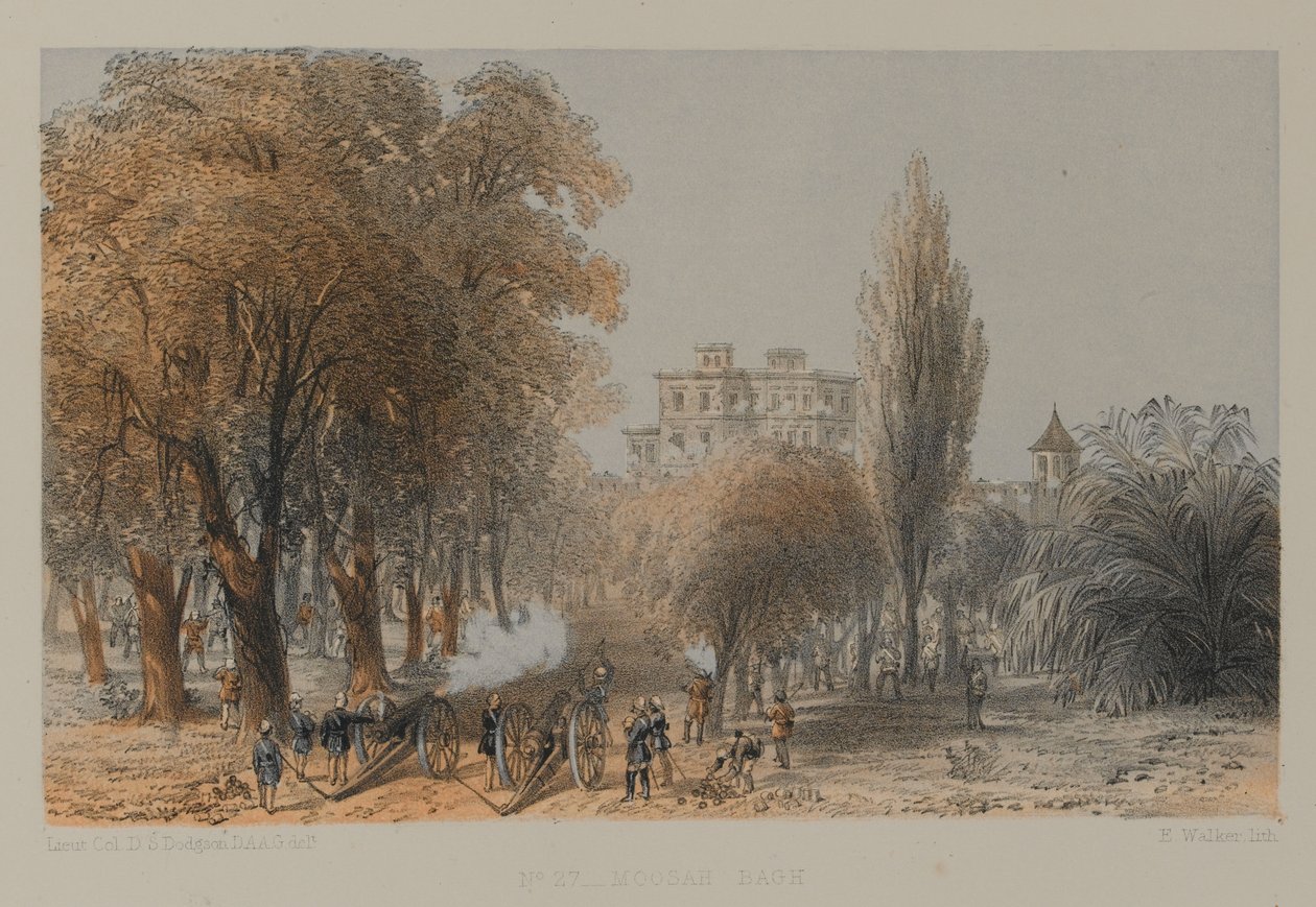 Moosa Bagh door David Scott Lieutenant Colonel (after) Dodgson