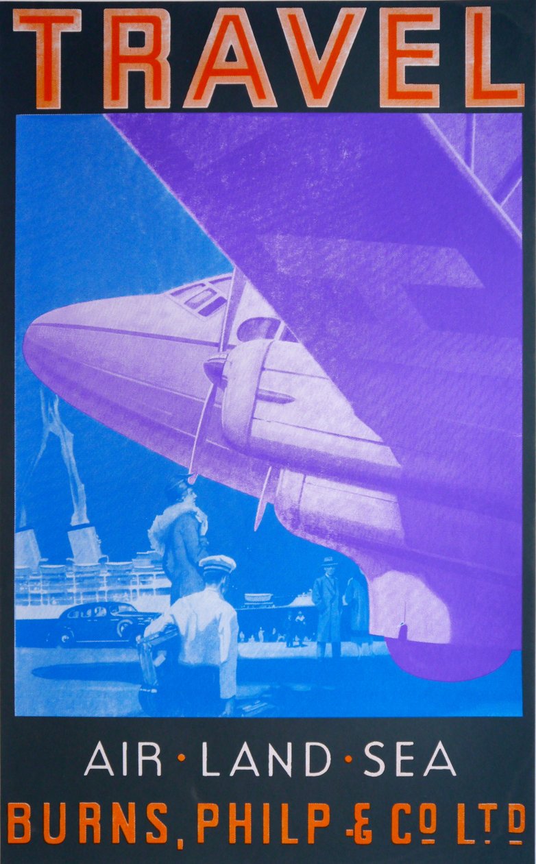 Reizen: Lucht, Land, Zee (Blauw) door David Studwell
