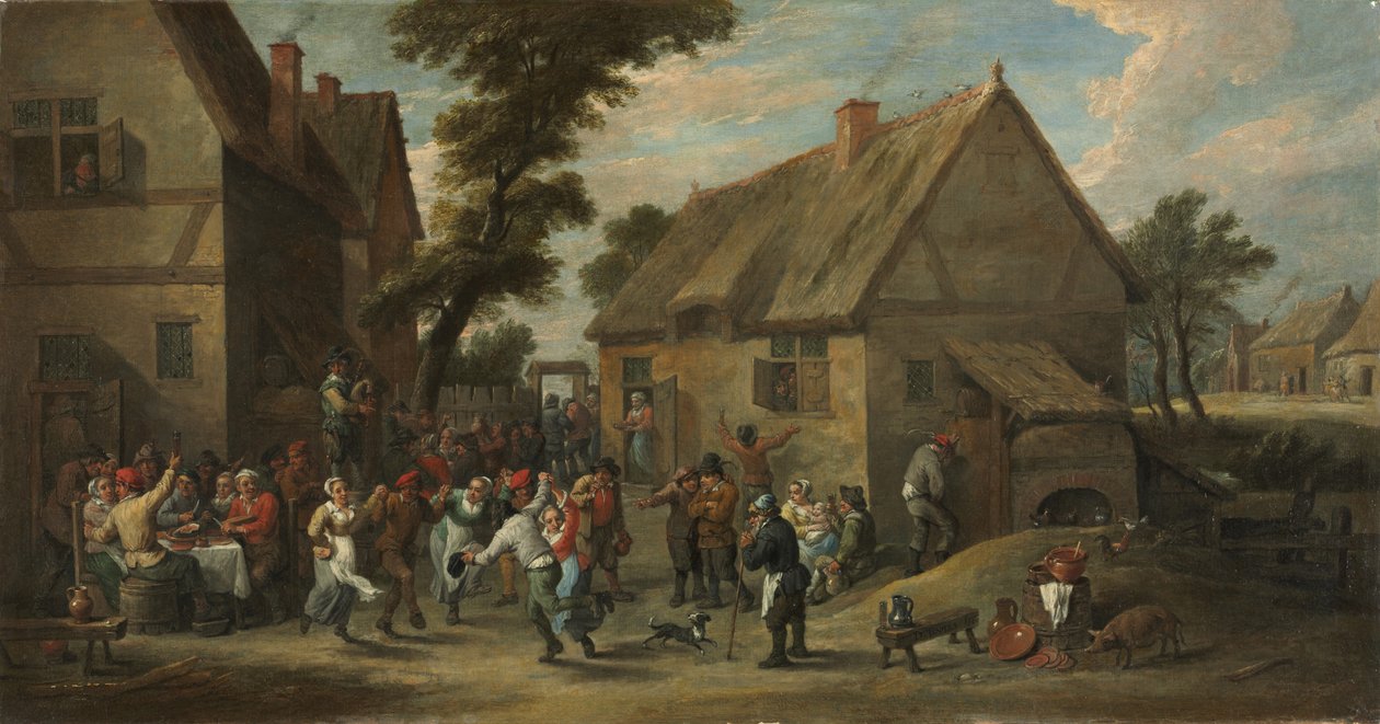 Dorpsfestival door David Teniers the Elder