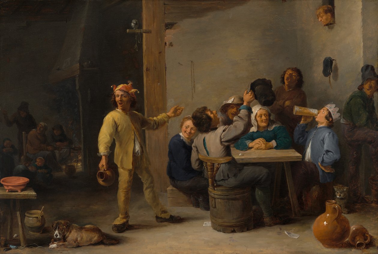 Boeren vieren Driekoningen door David Teniers the Younger