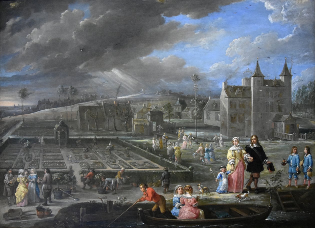 De vier seizoenen (lente) door David Teniers the Younger