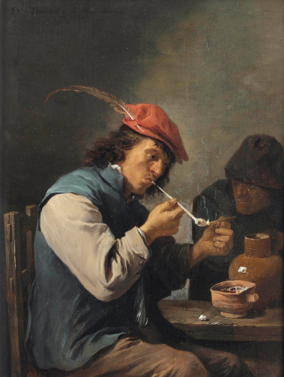 De roker door David Teniers the Younger