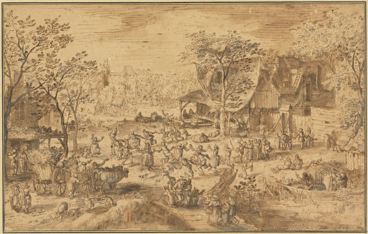 Boer Kermis door David Vinckboons
