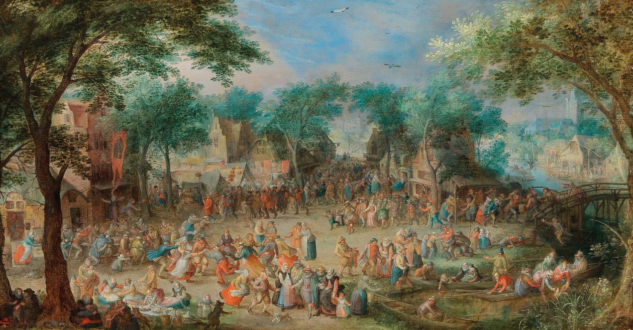Dorpsfeest van Sint Joris door David Vinckboons