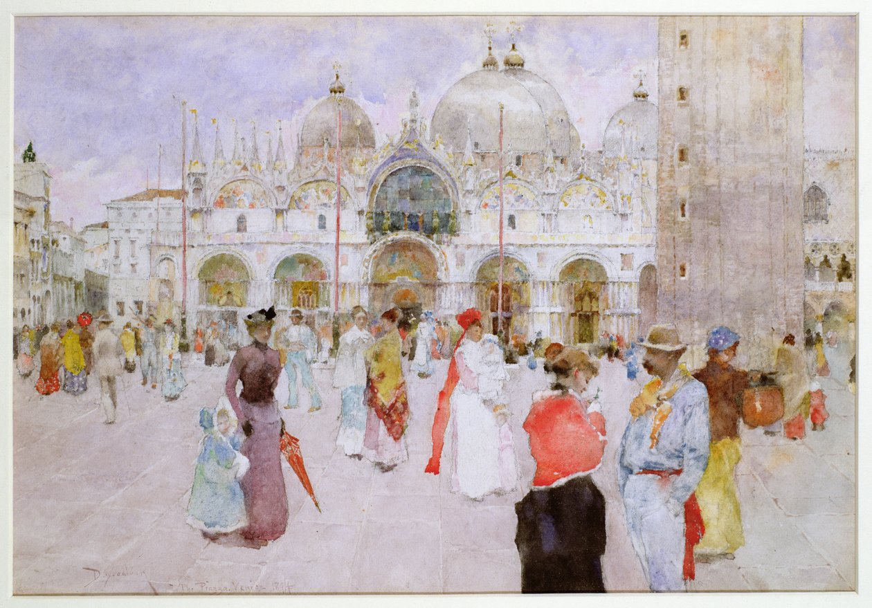 De Piazza di San Marco, Venetië door David Woodlock