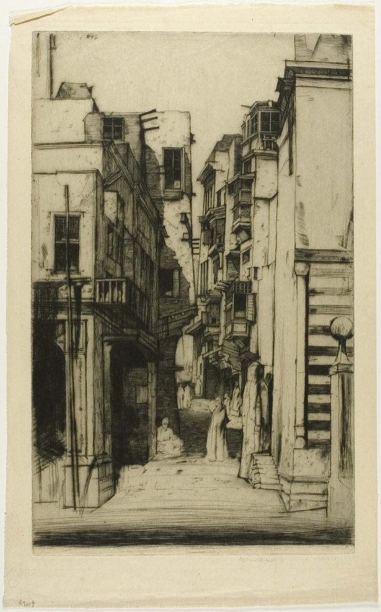 Straat in Caïro door David Young Cameron