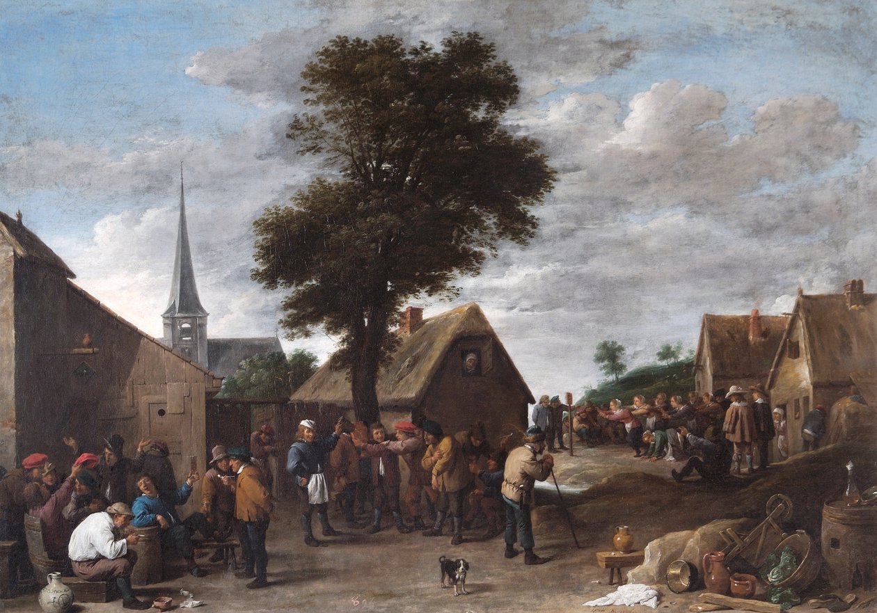Een Vlaams Dorpsfeest door David Teniers the Younger