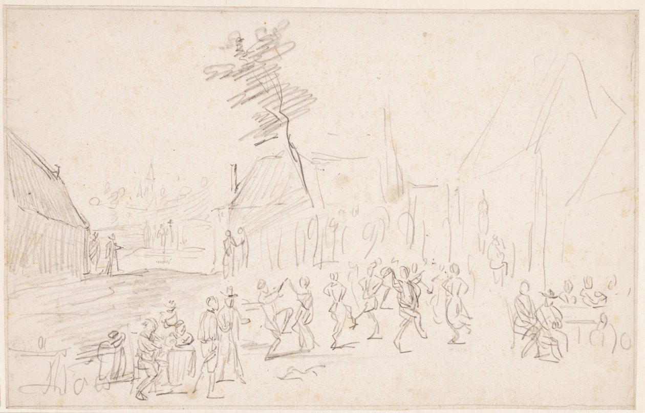 Een boerenbruiloft door David Teniers the Younger