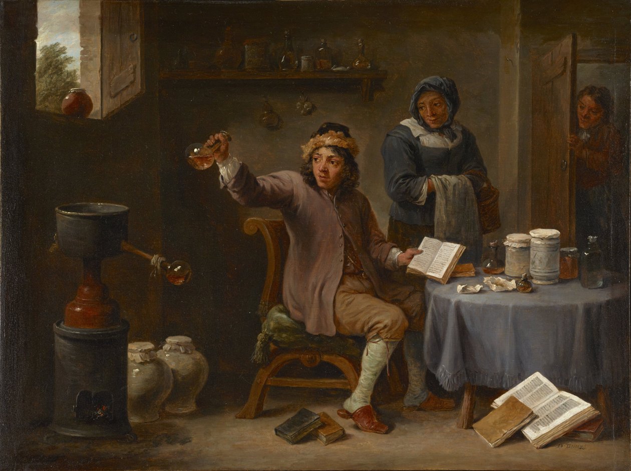 Het Bezoek van de Dokter door David Teniers the Younger
