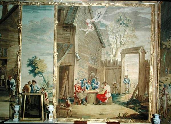 Het Kaartspel door David Teniers the Younger