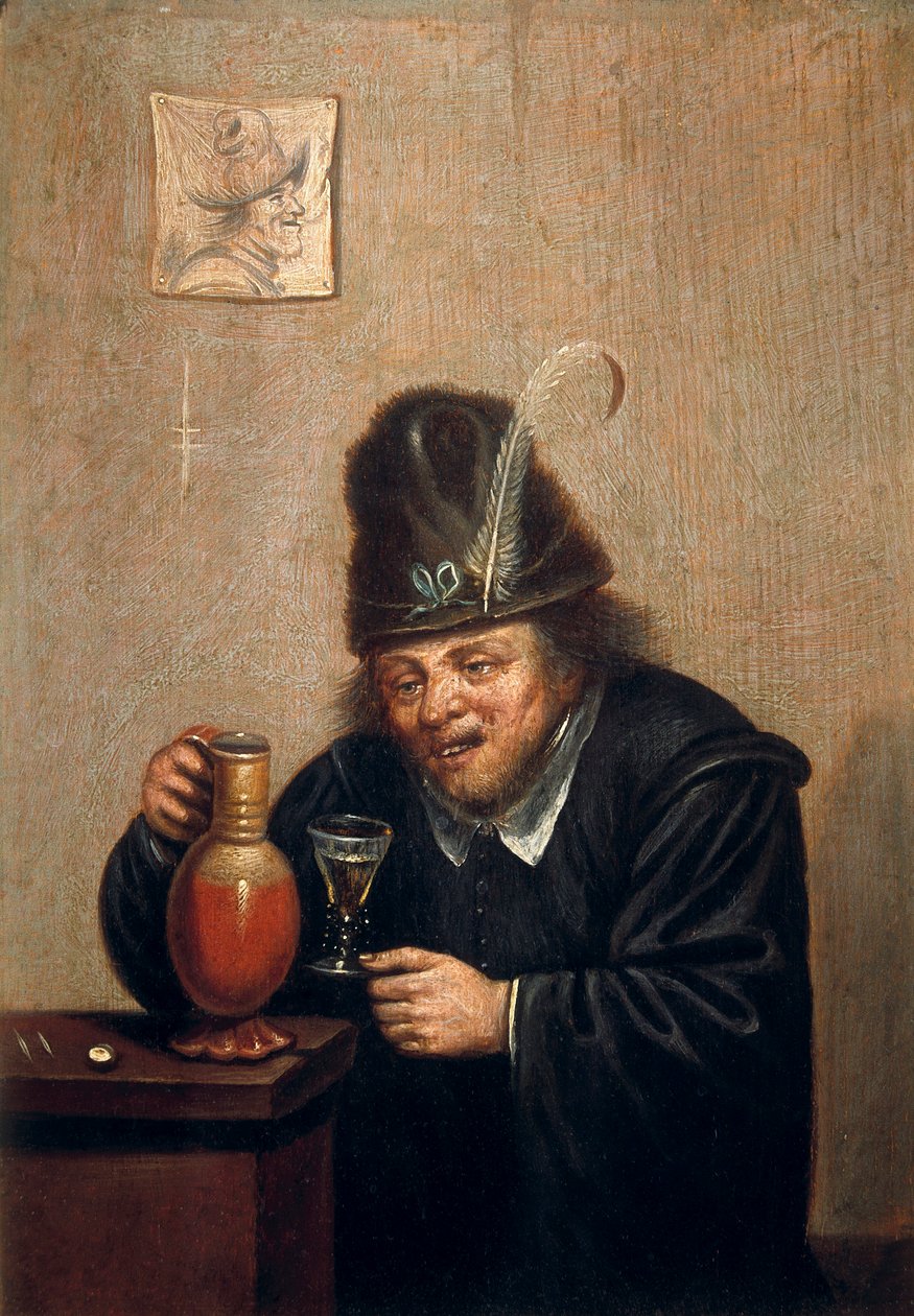 De drinker door David Teniers the Younger