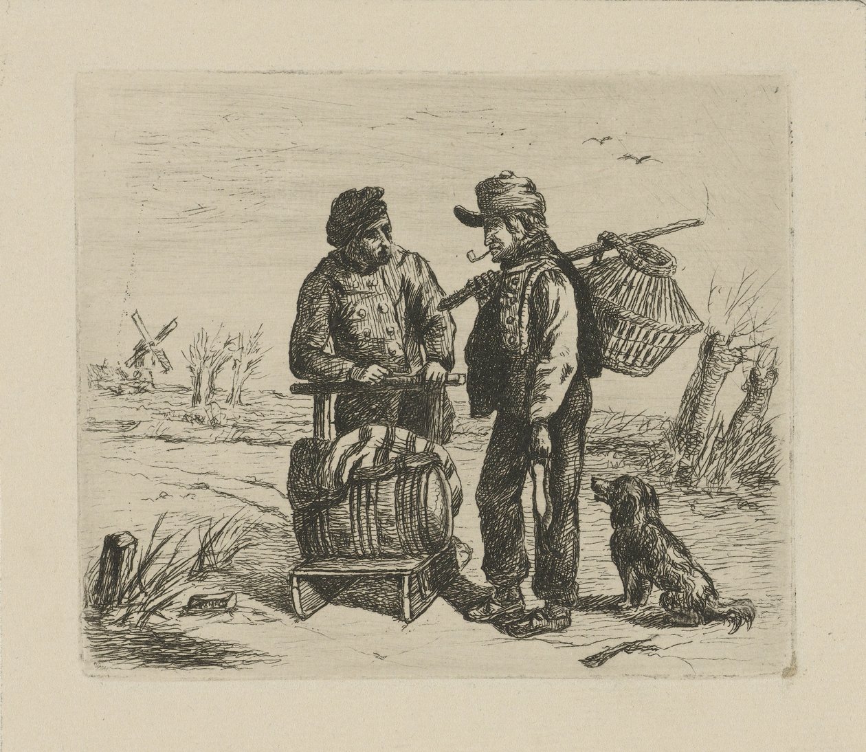 Wintergezicht door David van der Kellen