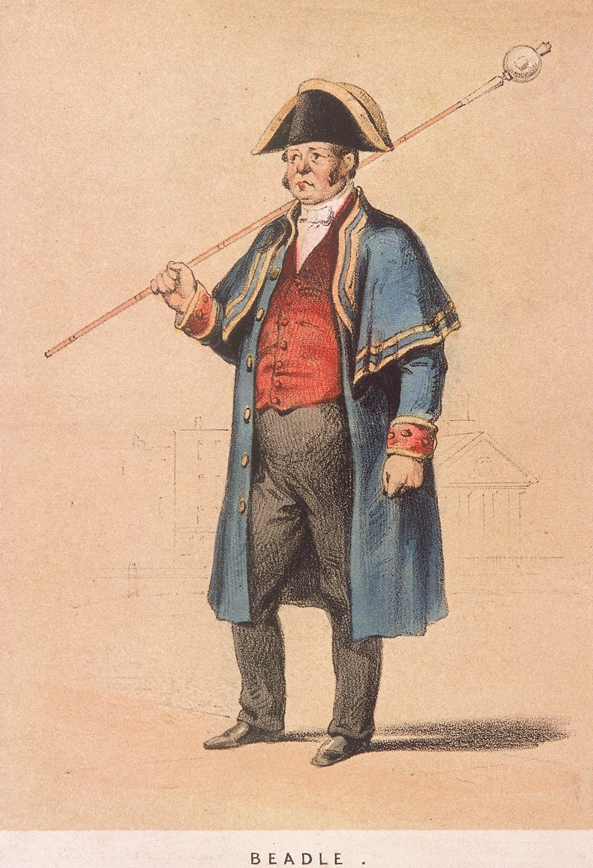 Een koster, 1855 door Day and Son