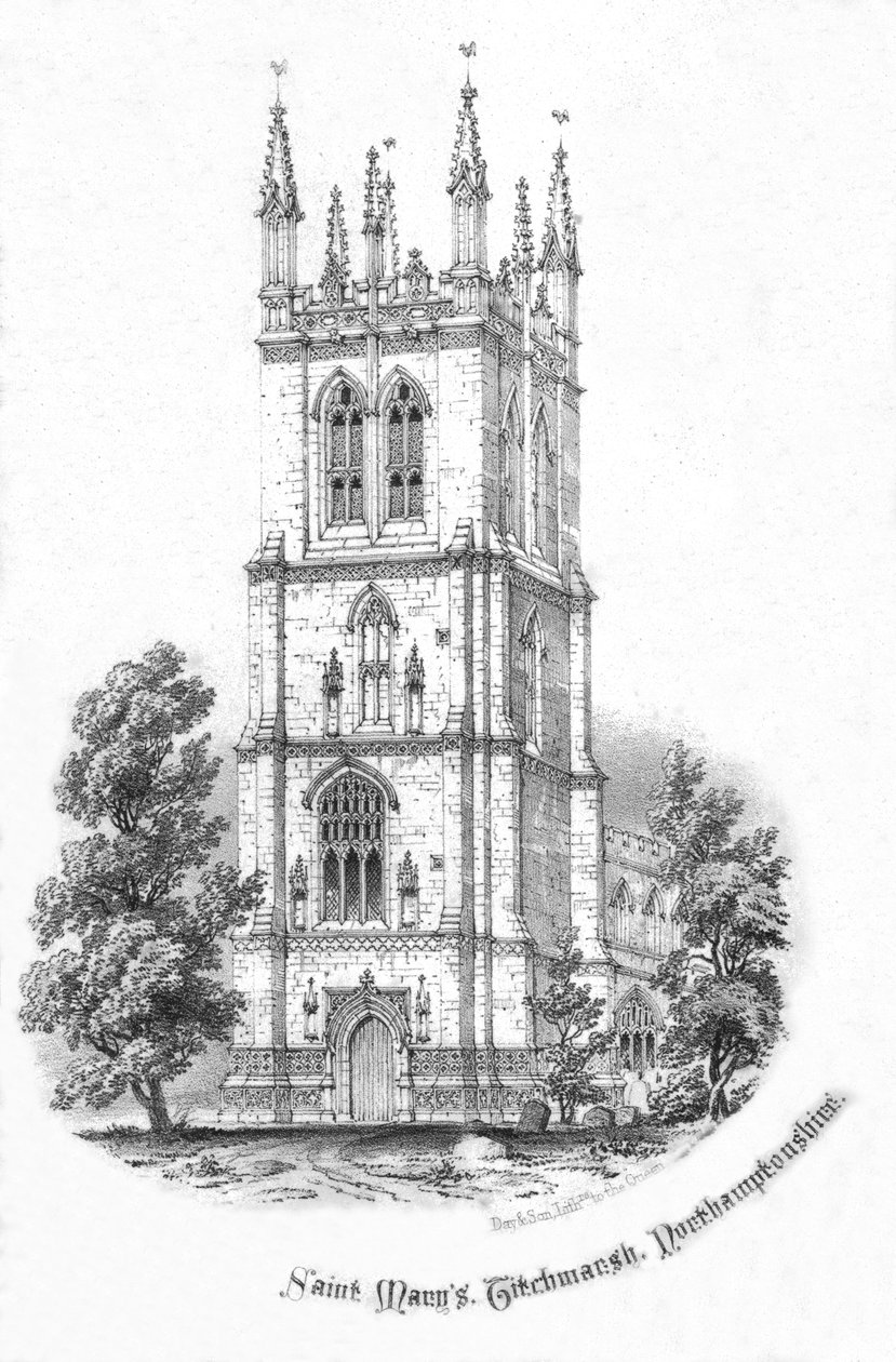 Saint Marys, Titchmarsh, Northamptonshire, ca. 1850s door Day and Son