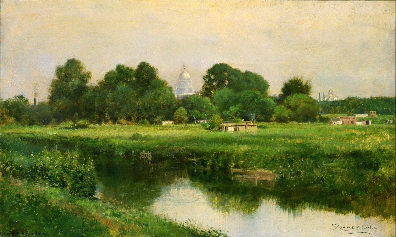 Monding van James Creek, n.d. door De Lancey Gill