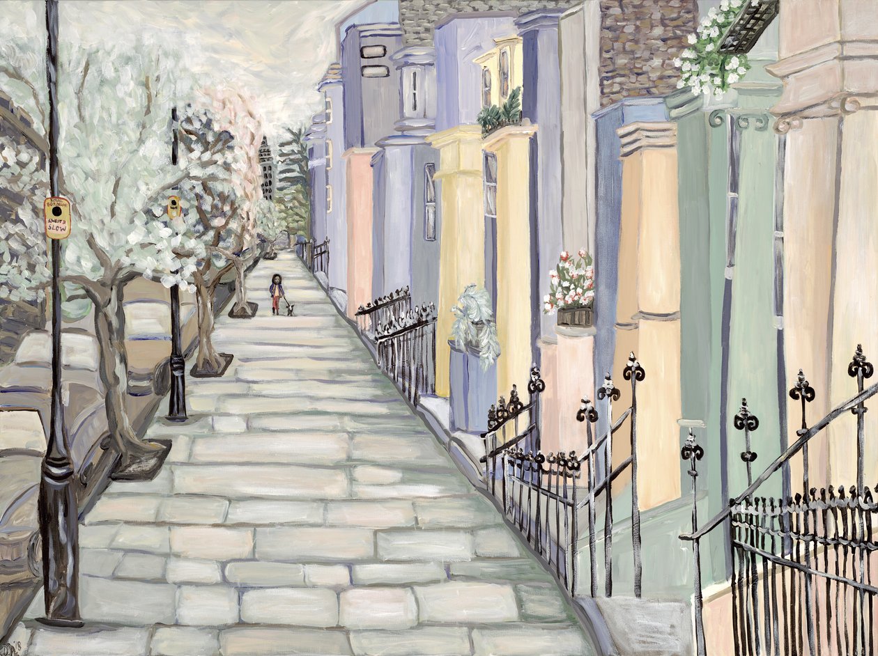 Kensington, 2017 (acryl op doek) door Deborah Eve Alastra
