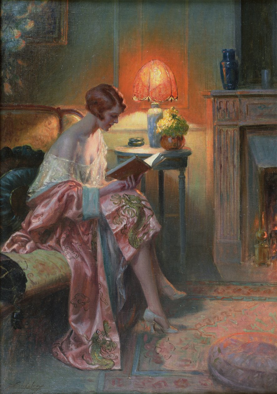 Een rustige lezing door Delphin Enjolras