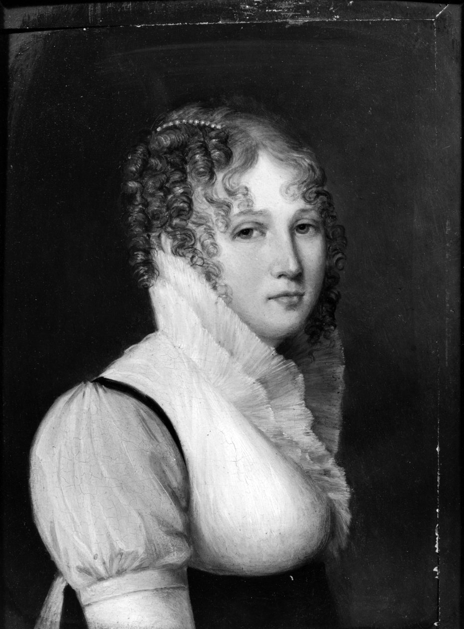 Zelfportret door Delphine de, Marquise de Custine Sabran