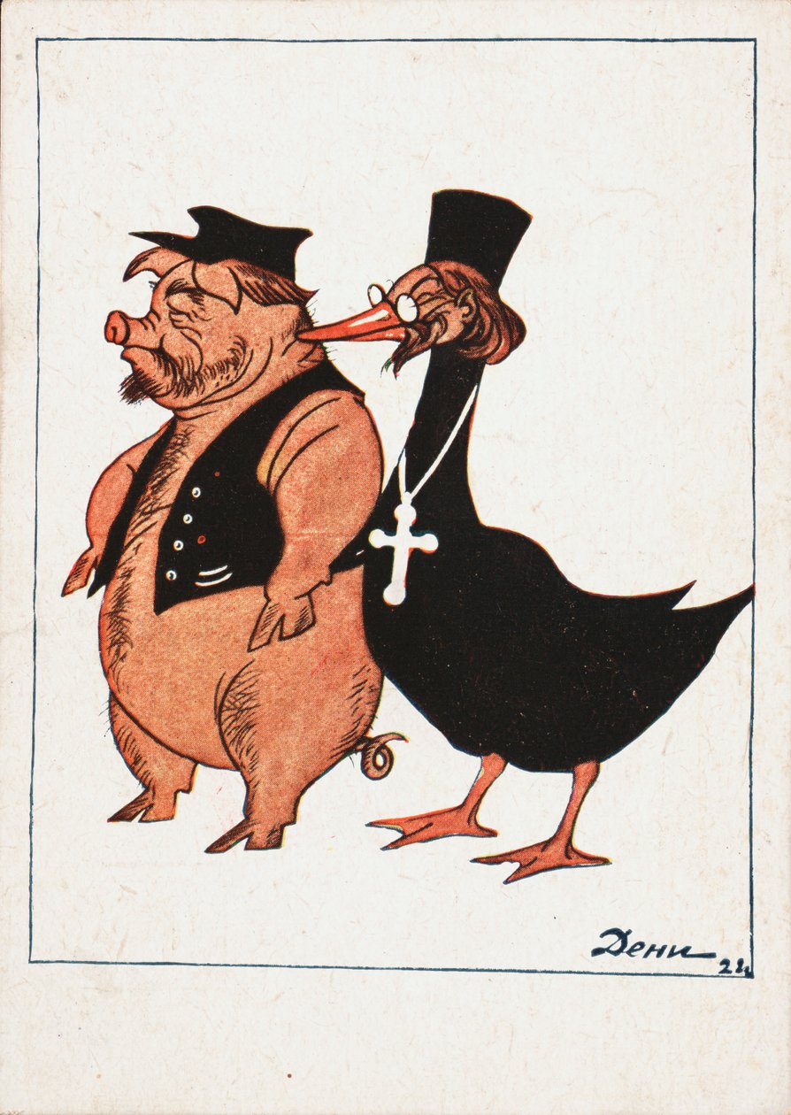 Kulak en Priester, 1922 door Deni