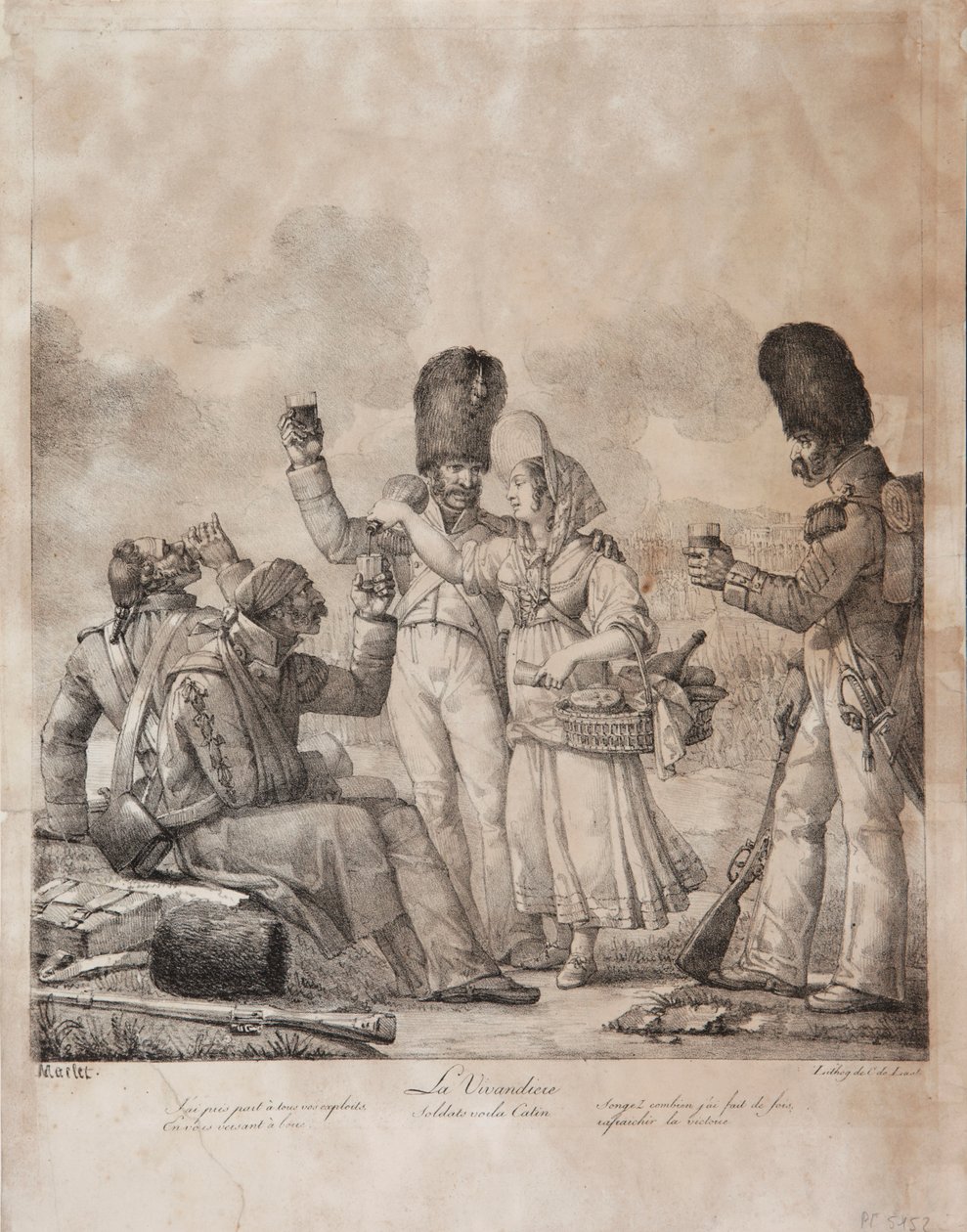 De Vivandière door Denis Auguste Marie Raffet