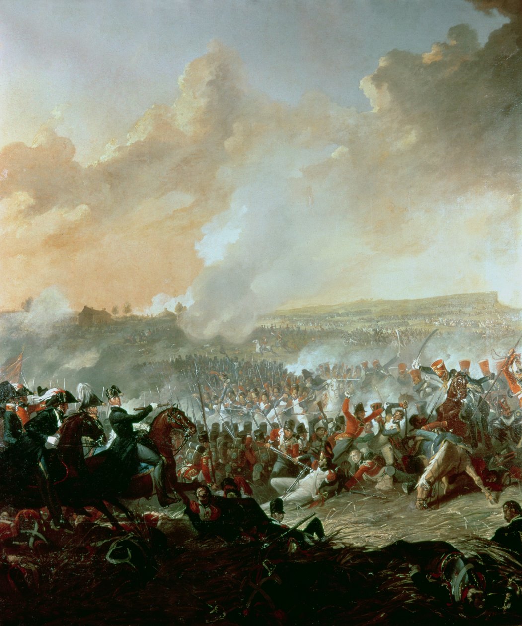 De Slag bij Waterloo, 18 juni 1815 (detail) door Denis Dighton