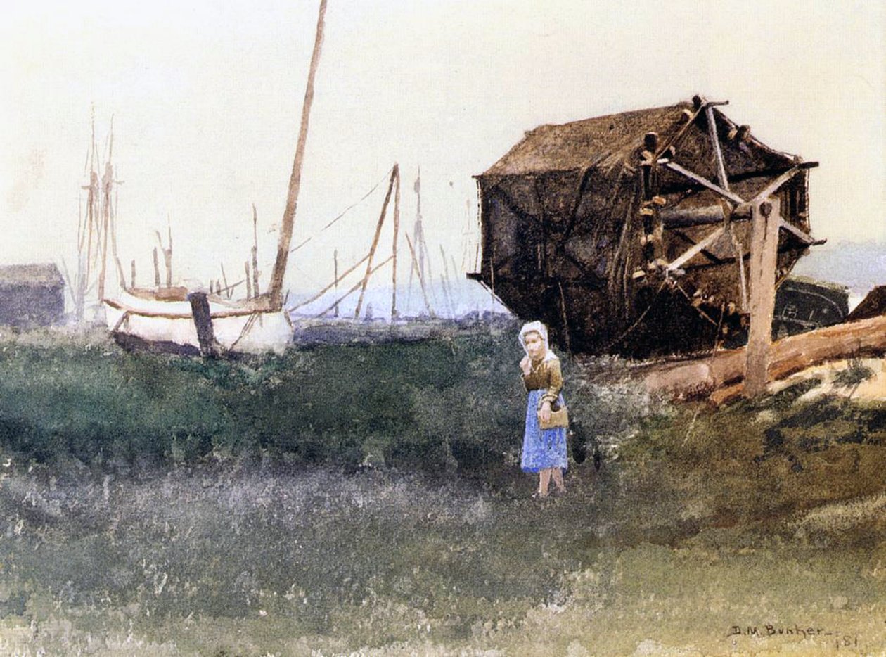 Visnetten drogen, 1881 door Denis Miller Bunker