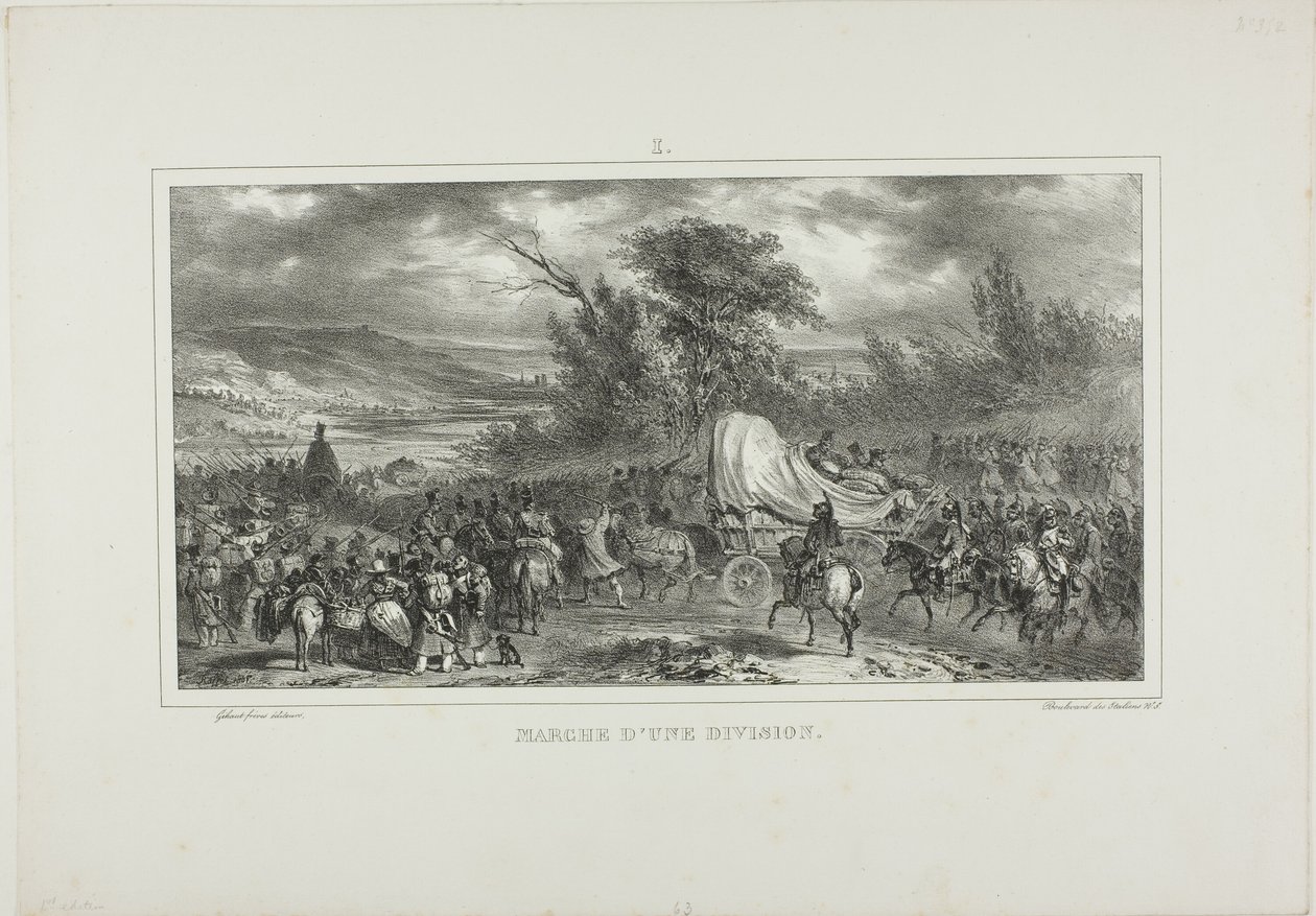 Divisie maart door Denis Auguste Marie Raffet