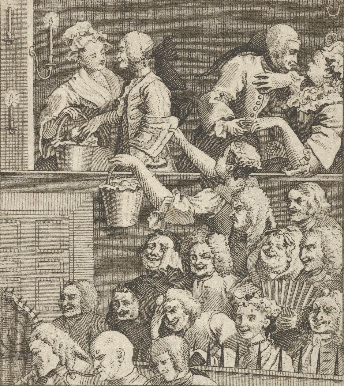 Het Lachende Publiek, ca. 1800 door Dent