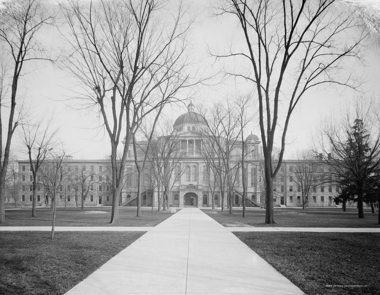 University Hall, University of Michigan door Detroit Publishing Co.