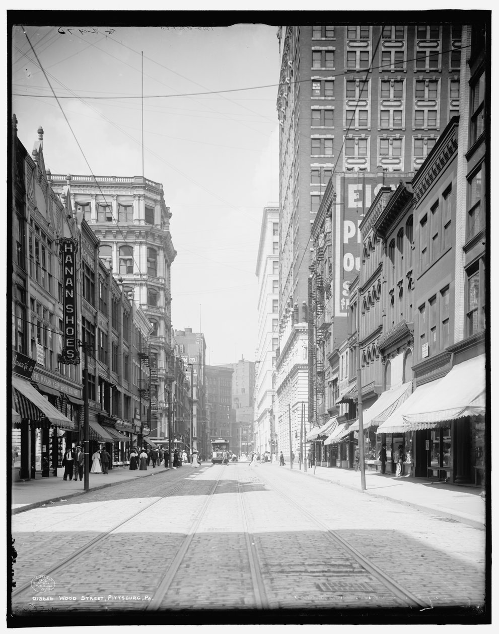 Wood Street, Pittsburgh, Pa. door Detroit Publishing Co.